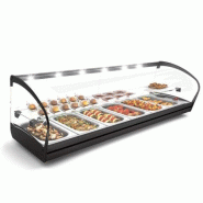 Vitrine chauffante SHARK - Bain marie - 6 bas GN 1/3 - 2 niveaux - CK26L | Sayl Barcelona