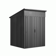 WASABI Hoggar - Abri Pioneer Y30 - 2,82m² - Abri extérieur métallique - Construction IronCore® - Portes premium - Anti-corrosion - gris métal G01