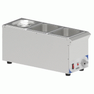 Bain-marie à sauce chauffe à sec compact avec 3 x gn 1/6 températur... - PCBMS316V