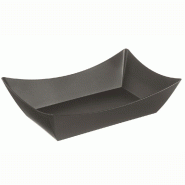 Barquette  PP réemployable LOOP 25x16,5x6,6 cm gris anthracite - par 60