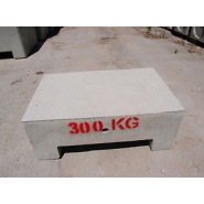 Bloc de béton moulé empilable - Masse 300kg Lestage - REF2190300