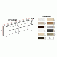 Bureau d'accueil Delta monocolor - Mobel Linea - Blanc_1