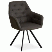 Décoshop26 - Chaise de salle à manger salon avec revêtement confortable couleur anthracite CDS06007 - 3000431169601 Décoshop26 - Chaise de salle à manger salon avec revêtement confortable couleur anthracite CDS06007 - 3000431169601