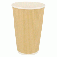 Gobelet boissons chaudes double paroi carton ondulé 48cl - par 500