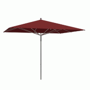 Parasol pour terrasse Pro Moorea rect.300x250cm armature+toile+ housse-bordeaux