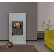 Poêle à bois caloristar aux lignes contemporaines - laura