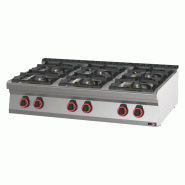 RM GASTRO Fourneau à gaz 6x brûleur sans soubassement REDFOX - SP 70/012 G - REDFOX - 0615402199445
