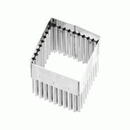 Schneider Emporte-pièce - "Carré", dentelé 85 x 85 mm, hauteur : 45 mm, acier inoxydable - inox 199750