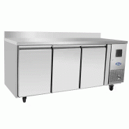 Table réfrigérée positive avec dosseret P.600 3 portes 350L Atosa