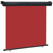 VidaXL Auvent latéral de balcon 165x250 cm Rouge Modèle Atlas Sud - rouge 48433