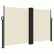 VidaXL Auvent latéral rétractable crème 140x1000 cm Modèle Boréal Design Plus - 4004715