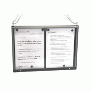 Vitrine porte menu majestic jurine_0