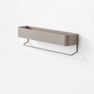 AQA Design Étagère pour objets LARA gris clair en métal L.35 P.8 H.10 MP01920 - gris métal MP01920