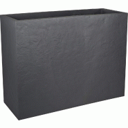 EDA Jardinière rectangulaire volcania apparence pierre 46l - GRIS ANTHRACITE - gris 3086960253073