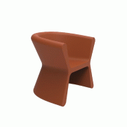 Fauteuil design in & out PAL - argile