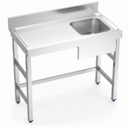 FRICOSMOS Evier avec support 1C,EI 1000x550x850 mm. Dimensions de la cuve 340x340x200 mm. - inox 051804OST