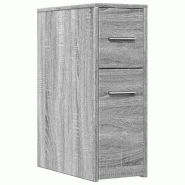 Helloshop26 - Armoire de salle de bain étroite avec roulettes rangement 22 x 44 x 61,5 cm ambiance pratique moderne en bois 02_0050651 - Bois massif