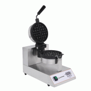 Machine à gauffres en inox Ronde Ø170mm 180° Cuistance