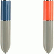 MIQUELRIUS Set de 2 stylos bille métalliques, larg. De trait M, encre bleue - 8422593119693