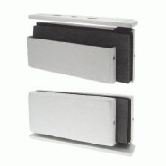 Paire de penture gauche argent pour glace de 12mm - STREMLER ASSA ABLOY - 3598643968025 - 396802