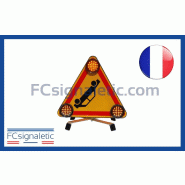 Triangle Triflash AK31 autonome 500 mm 1 face classe 2 Triangle Triflash AK31 autonome 500 mm 1 face classe 2