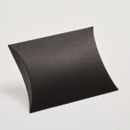 Boîte berlingot carton noir 12x12x2,5cm - par 20