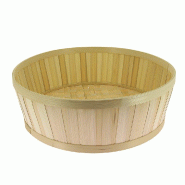 Corbeille bambou ronde naturel Ø40x13 cm - par 12