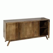 Décoshop26 - Buffet avec 4 compartiments et 4 étagères en bois de manguier 72x146x43 cm 04_0005991 - 3000261587842 Décoshop26 - Buffet avec 4 compartiments et 4 étagères en bois de manguier 72x146x43 cm 04_0005991 - 3000261587842