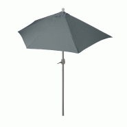 Décoshop26 - Demi parasol semi-circulaire balcon terrasse UV 50+ polyester/aluminium 3kg avec une portée de 270 cm anthracite sans 04_0003900 - alum