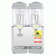 Distributeur de boissons froides - 2 cuves en polycarbonate de 12L chacune - Capacité totale 24L - Inox - Thermostat réglable Distributeur de boissons froides - 2 cuves en polycarbonate de 12L chacune - Capacité totale 24L - Inox - Thermostat réglable