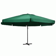 Helloshop26 - Parasol d'extérieur avec mât en aluminium 600 cm vert  02_0008242 - vert aluminium 3000440747760