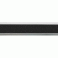 Nez de marche sécurimarche aluminium / insert caoutchouc 30 plat