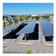 Ombrière photovoltaïque pour parking de centres commerciaux, de collectivités, d'entreprises et zones industrielles