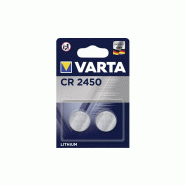 Pile bouton lithium 3v cr 2450 lot de 2