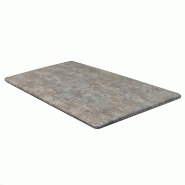Plateau rectangulaire de table extérieur Smartline 120x80cm décor Zinc