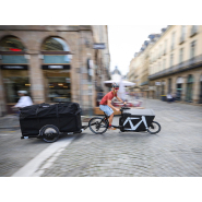 Remorque vélo mécanique avec freinage à inertie, idéale pour les coursiers - 200 kg de charge utile - Runner Remorque vélo mécanique avec freinage à inertie, idéale pour les coursiers - 200 kg de charge utile - Runner