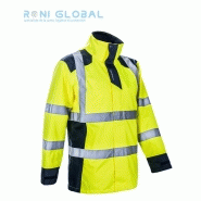 Parka de travail haute visibilité anti-pluie en polyester - 5 poches - Class 3 - Sangaku Coverguard_0