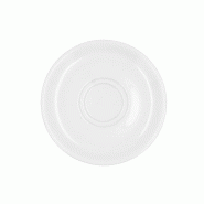 Service à café Bidasoa Glacial, 6 assiettes en porcelaine, 10-18 cl, 14 cm - blanc porcelaine 5430018