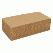 Serviettes de table papier Le Nappage Tex Touch recyclé 38 x 38 cm naturel pliage 1/8 - lot 400 - beige papier SETT4005.P18
