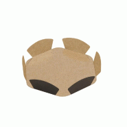 Support corolle carton chocolat/praliné Ø8cm - par 200