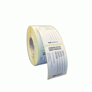 XHACCP Etiquettes DLC congélation - 300 pcs - blanc papier 3NAFR17704