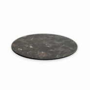 Bistromania Plateau de table Compact MARBRO - HPL - Rond - Décor Marbre Noir - noir 5658RDHPL Bistromania Plateau de table Compact MARBRO - HPL - Rond - Décor Marbre Noir - noir 5658RDHPL