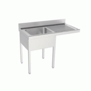 Distform Plonge inox 1 bac avec passage lave-vaisselles P550 mm-bac à gauche longueur 1200 mm - QBD0L512 Distform Plonge inox 1 bac avec passage lave-vaisselles P550 mm-bac à gauche longueur 1200 mm - QBD0L512
