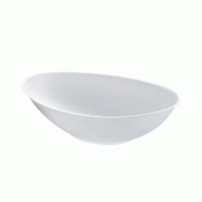 ECOLOMIQUE - 125 Pcs - Bol ovale blanc 