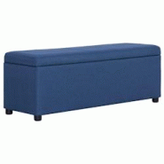 Helloshop26 - Banquette pouf tabouret meuble banc avec compartiment de rangement 116 cm bleu polyester 3002070 - 3001462941600 Helloshop26 - Banquette pouf tabouret meuble banc avec compartiment de rangement 116 cm bleu polyester 3002070 - 3001462941600