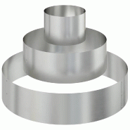 Helloshop26 - Cache-pot de jardin rond moderne extérieur 90 x 90 x 20 cm en acier galvanisé argent 02_0052280 - métal 3000237334623