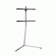 KIMEX - Support sur pied écran TV  49"- 70", chrome - argenté plastique 3700685427556