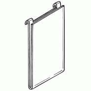 Porte affiche grille A4 vertical - Dimensions A4 - Matière PET 1.5mm - Transparent
