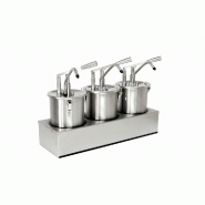 Schneider - Distributeur à levier, acier inoxydable, 600 x 200 x 440 mm - 3 x 4,5 L - argenté multi-matériau 152402 Schneider - Distributeur à levier, acier inoxydable, 600 x 200 x 440 mm - 3 x 4,5 L - argenté multi-matériau 152402