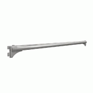 Barre penderie RUN - L917,5xP304mm - à tube droit dia.28 mm - inox